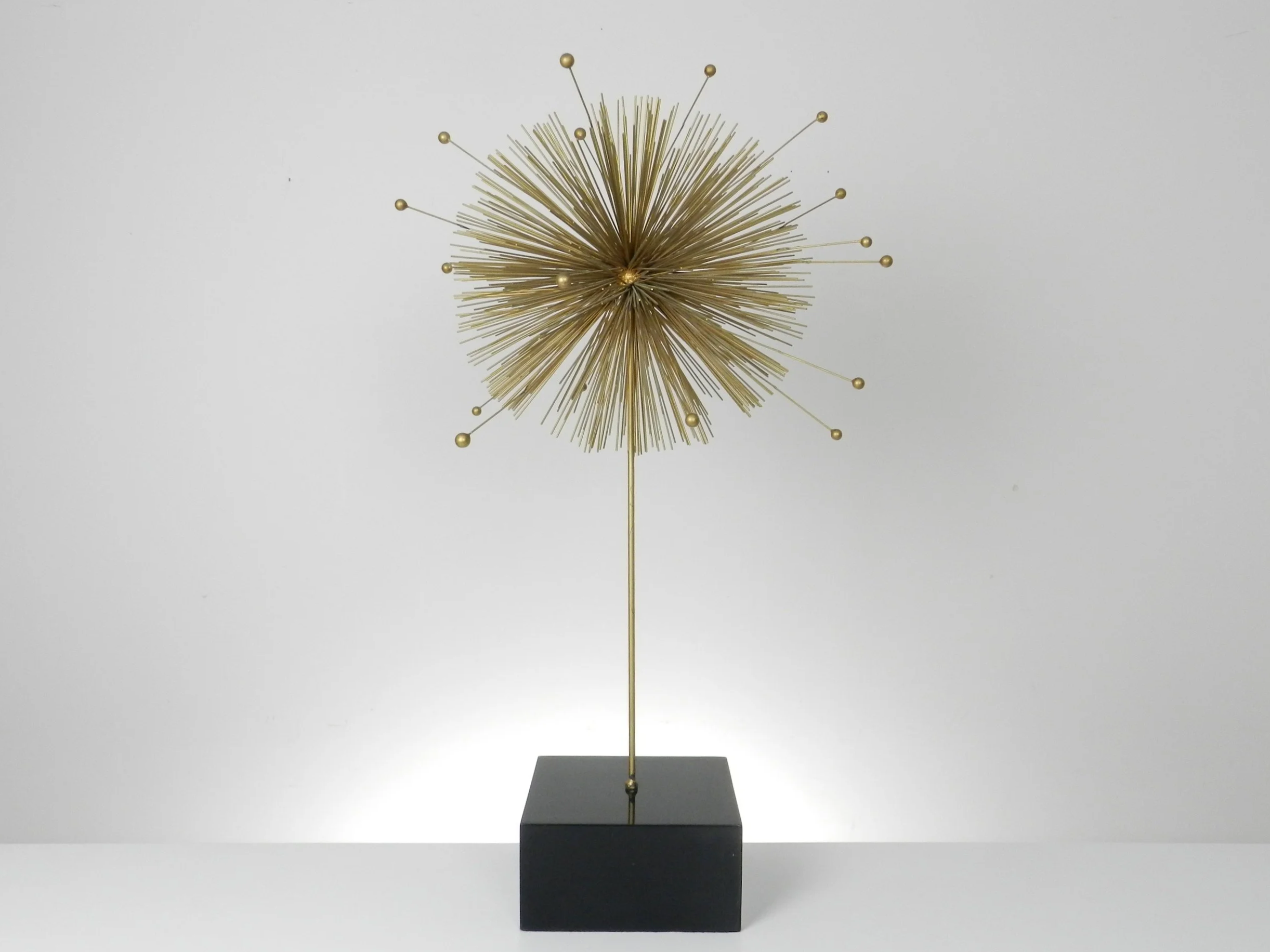 Extra large sputnik urchin sculpture in the style of Curtis Jere.  circa 1970s.