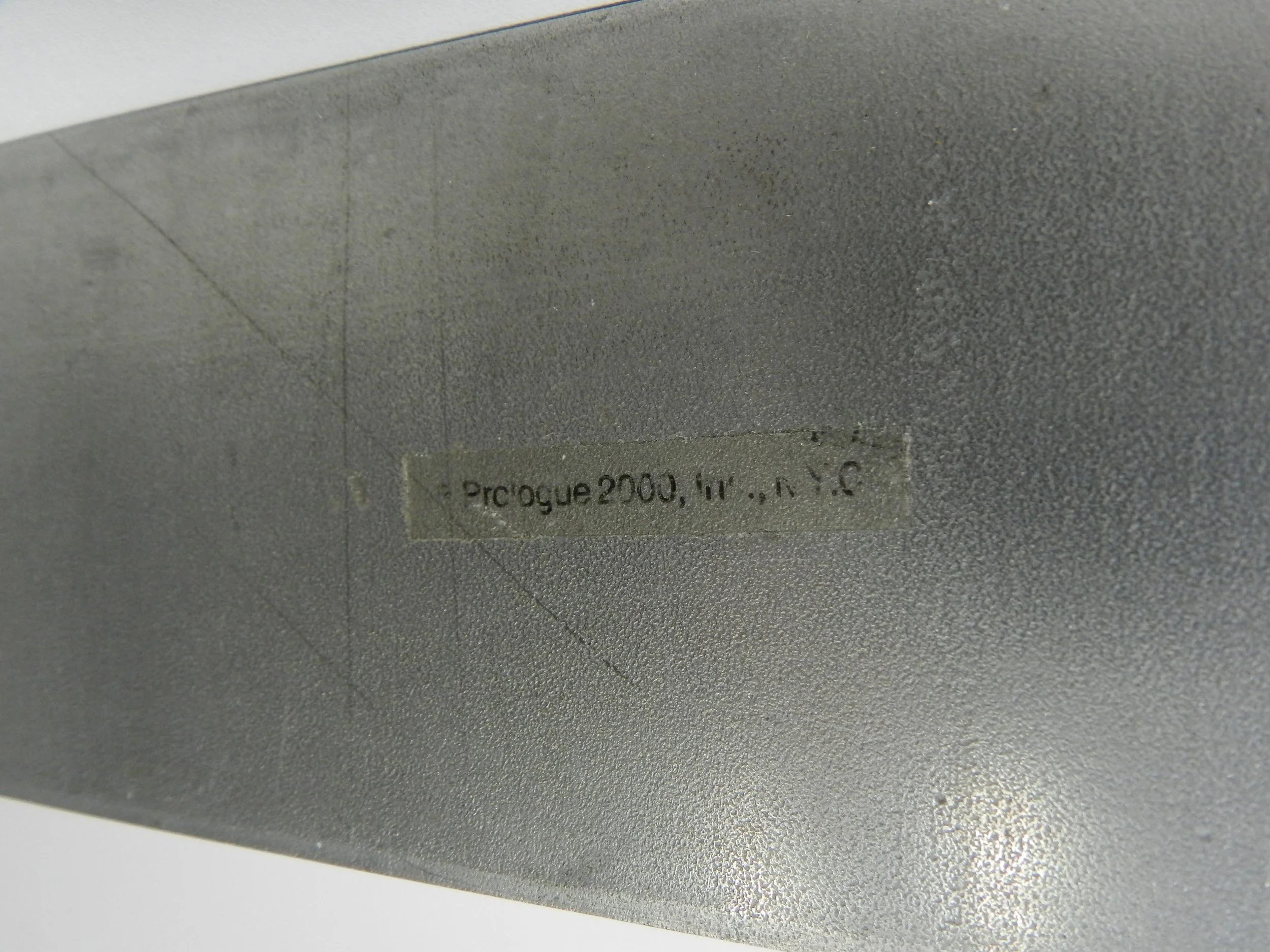 Pair of modernist stainless steel candle holders designed by David Zelman for Prologue 2000.  USA, 1980s.