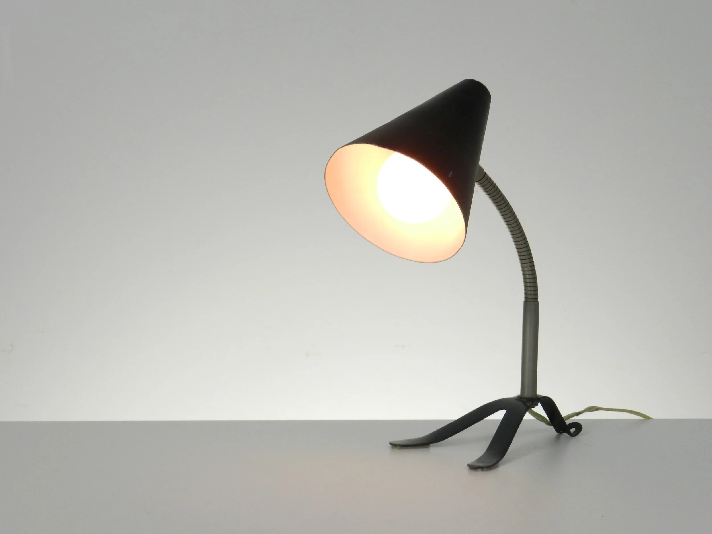 Compact mid century table or wall lamp.  Netherlands, 1960s.