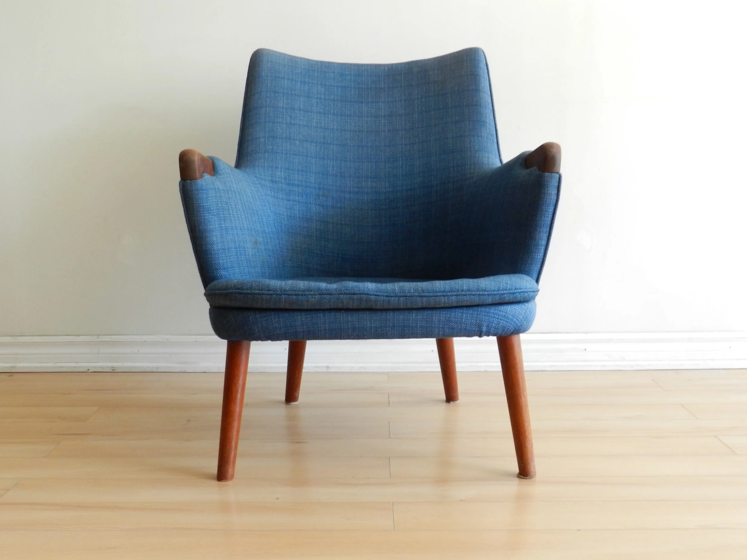Vintage ‘Mini Bear’ lounge chair designed by Hans Wegner for A. P. Stolen.  Denmark, 1960s.
