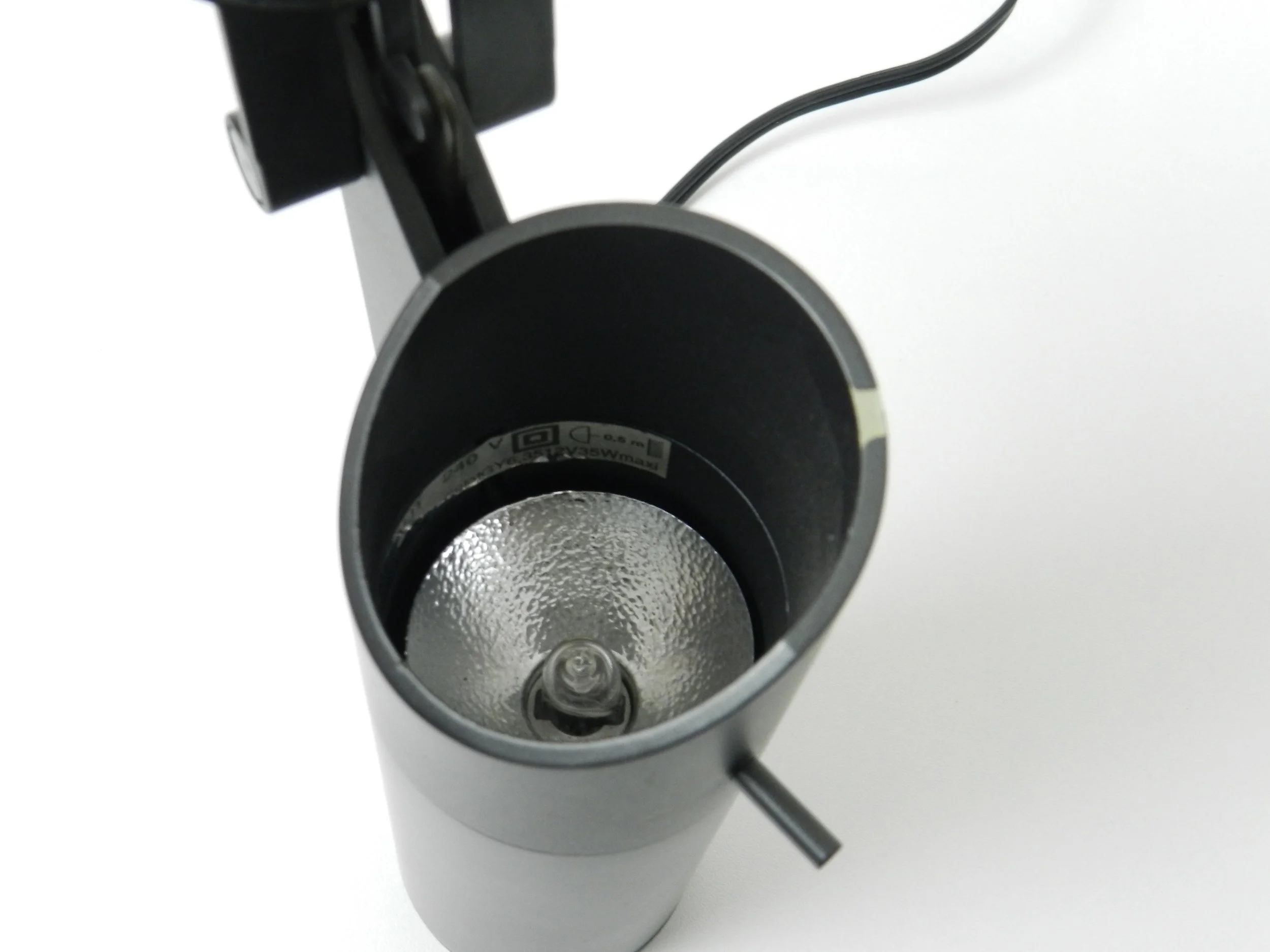 Post modern lamp designed by Pierre Guariche and H. Scheppler for Megalit.  France. 1970s.