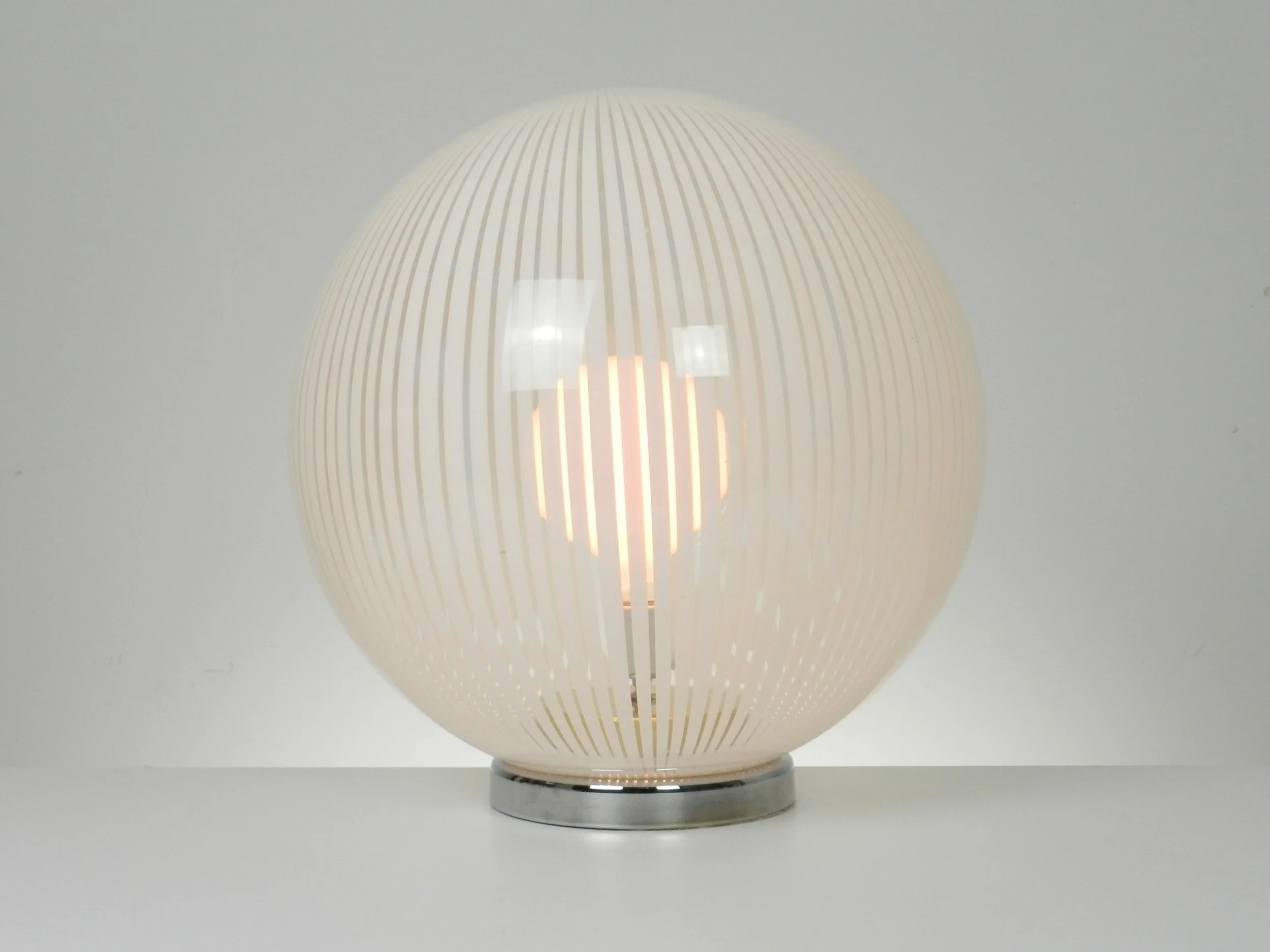Murano glass “Tessuto” lamp by Venini.  Italy, 1970s.