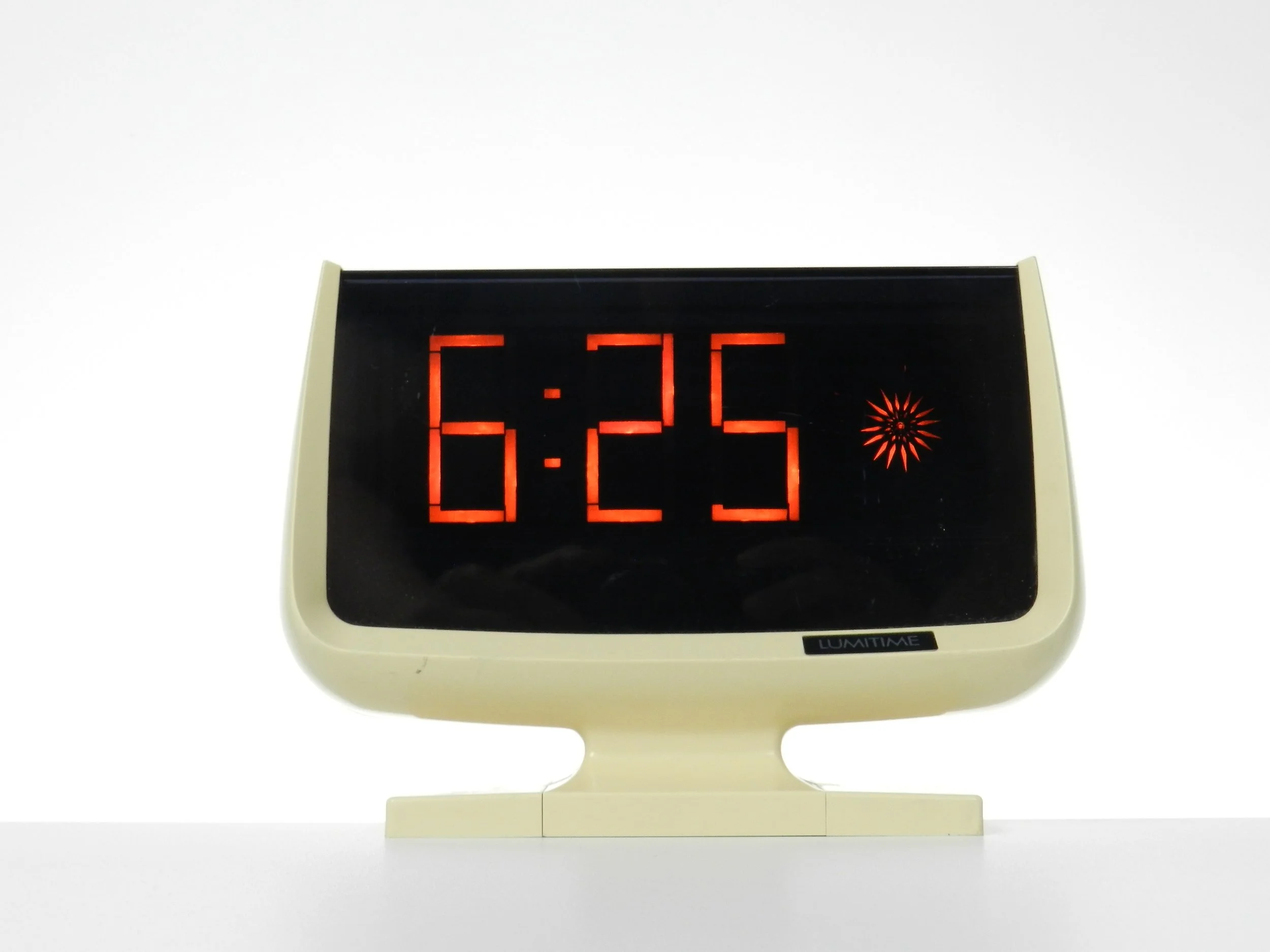 Lumitime space age clock by Tamura.  Japan, 1970s.