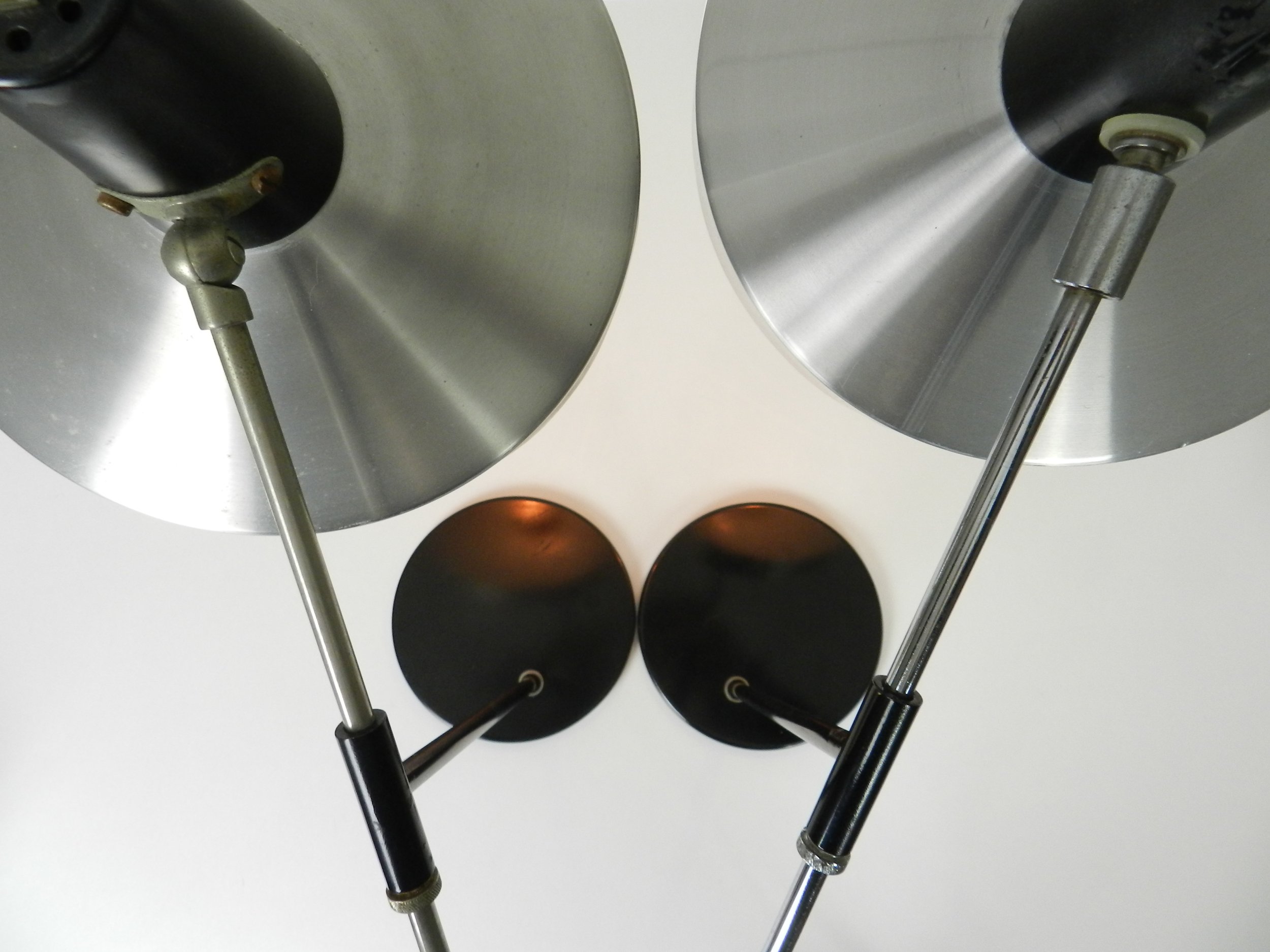 Mid century modern table lamps by Hala Zeist.  Netherlands, 1960s.