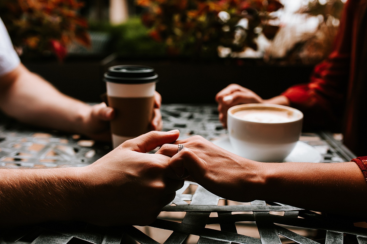 Chelsea + Caleb | Engaged :: Love &amp; Coffee: High Rise Bakery, Jefferson City, MO :: Missouri Portrait Photographer | Teri Ann Forck