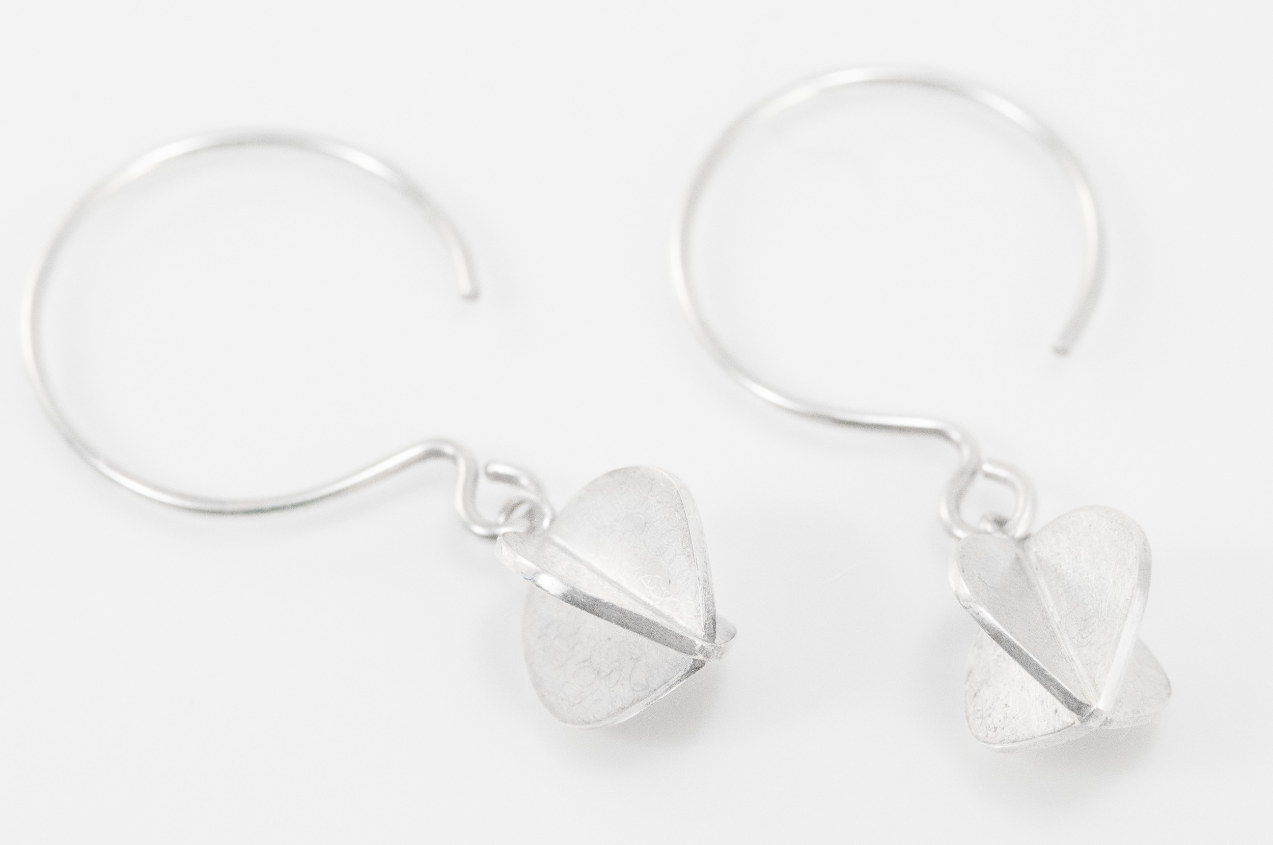 Slot Form Drop Earrings