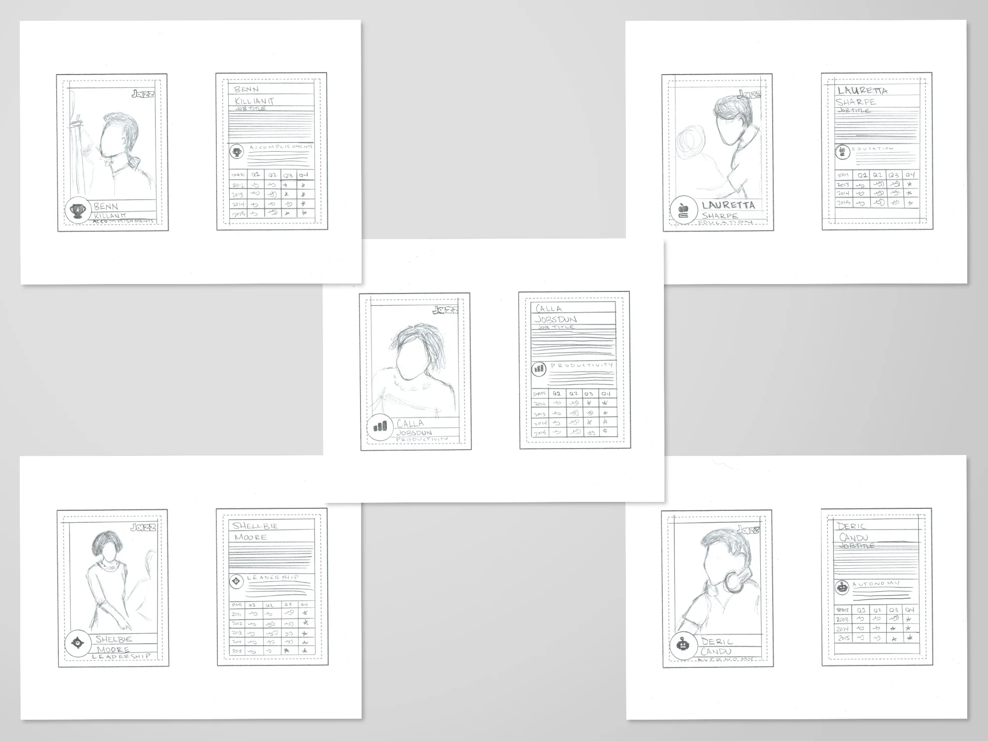 MVP Card Sketches