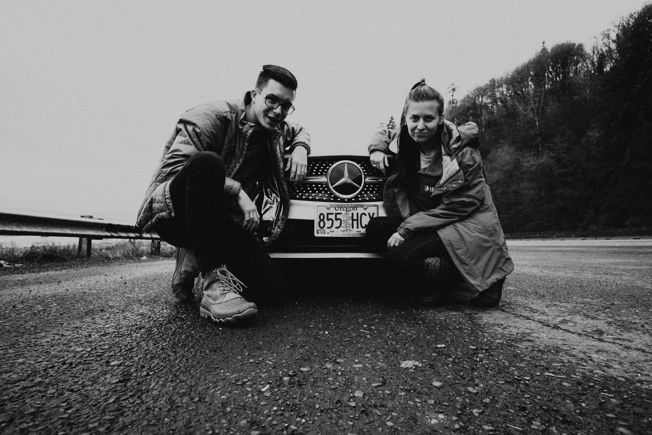 From our honeymoon in Portland, OR. We rented a Mercedes* for the day and drove down the west coast, from Astoria to Short Sands Beach. *not indicative of our lifestyle