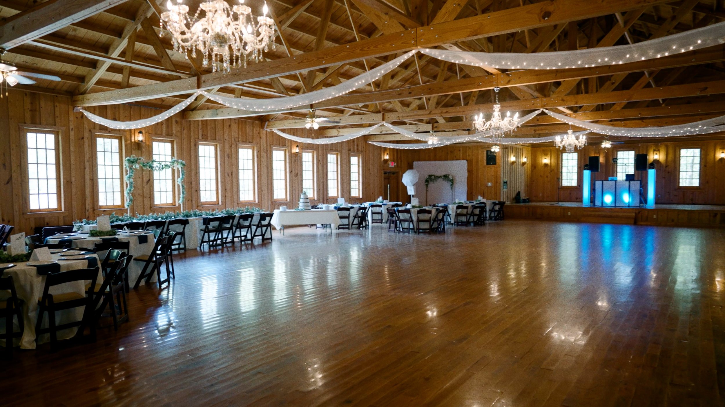 texas old town reception venue interior wedding decor