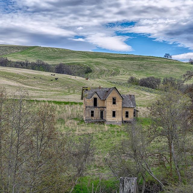 A beautiful old abandoned house on Eightmile Road near Dufur in Wasco County, Oregon.  I love the old architecture in this area! 
Thank you very much for viewing my work, and thank you VERY MUCH for almost 2.2 MILLION views on my Flickr site:  https: