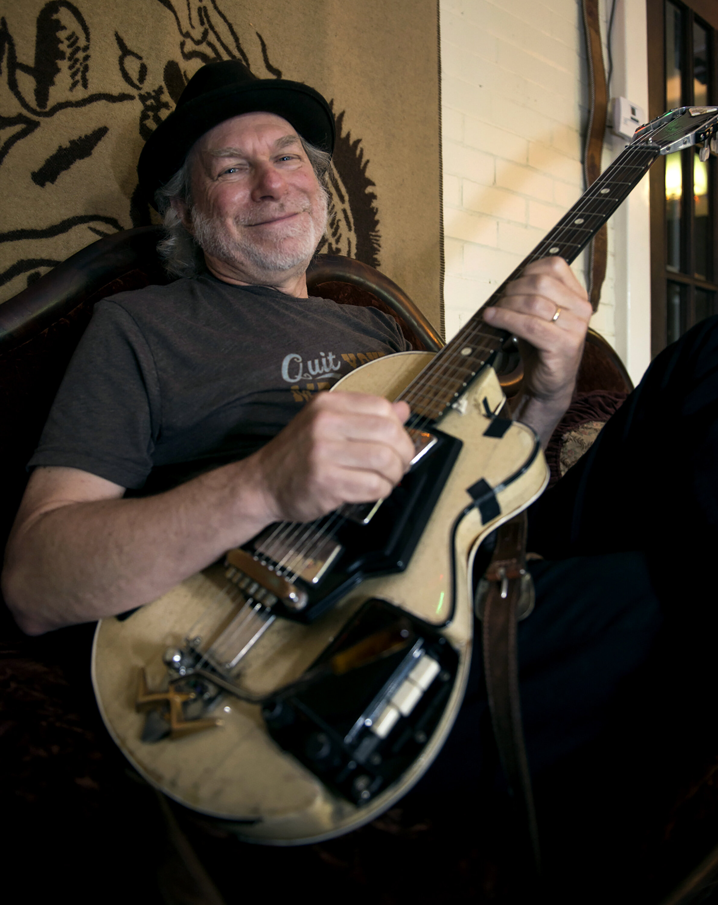  Buddy Miller poses for a portrait at his studio Friday, June 29, 2018, in Nashville, Tennessee.  Miller will be featured in the new series “Americana at the Ryman” with Lee Ann Womack, Tony Joe White, The McCrary Sisters, Parker Millsap and Elizabet