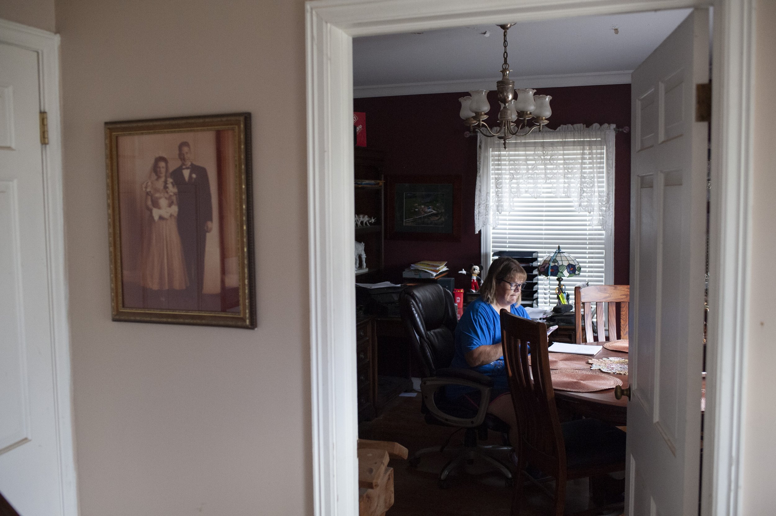  Outside Mary’s office hangs a picture of her grandparents on her mother’s side of the family.  