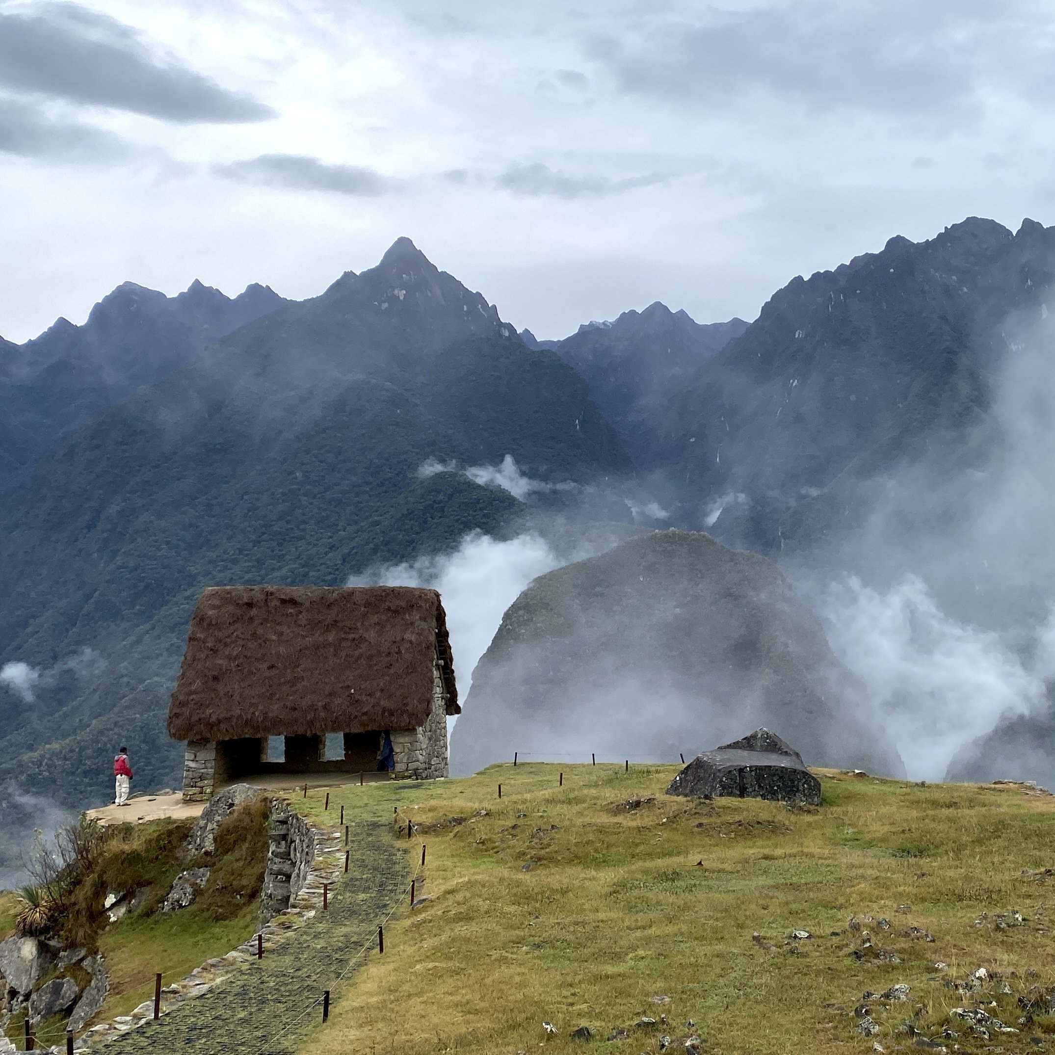  Machu Picchu scene in the Andes Mountains of Peru. 