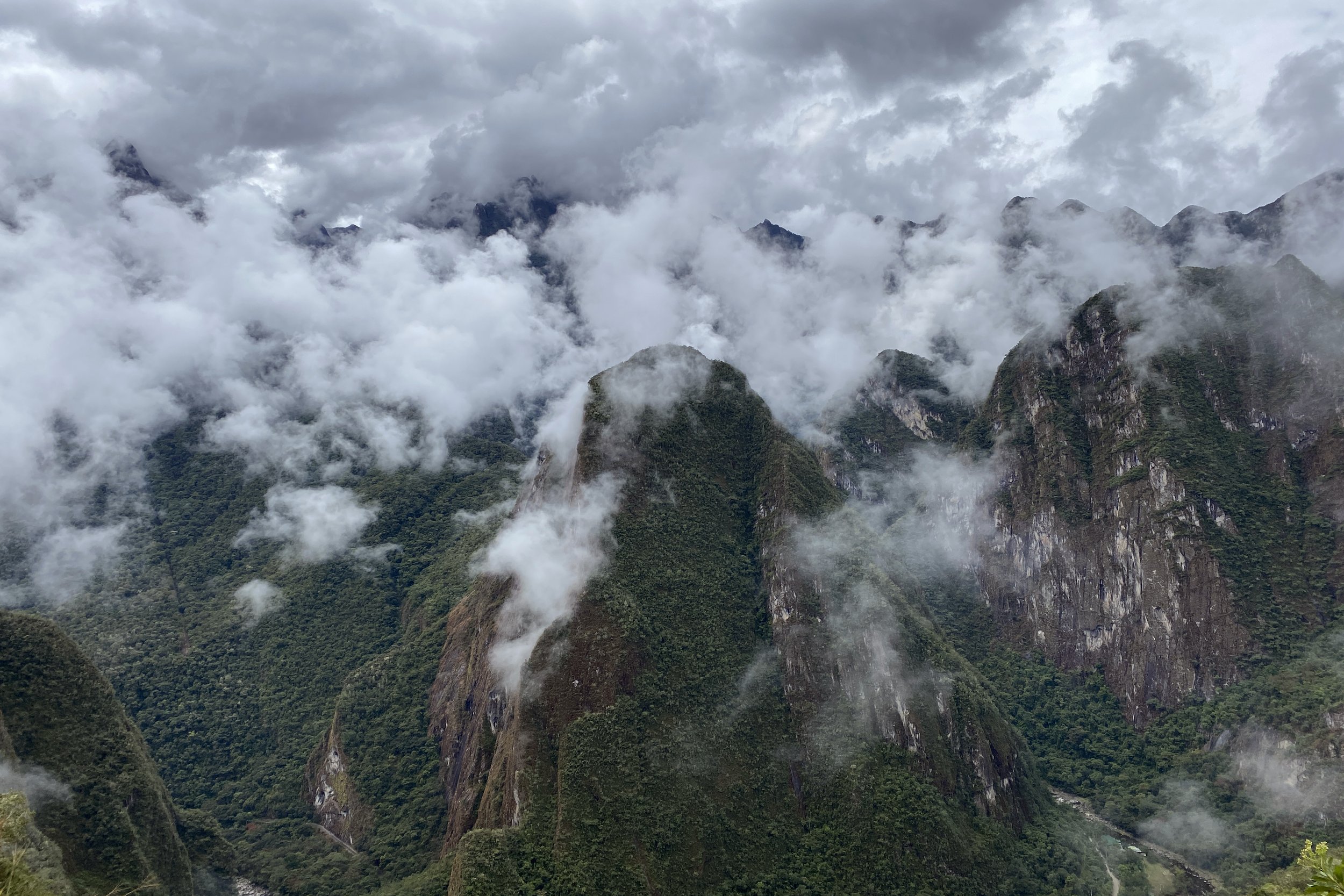  Clouds above the Andes Mountains in Peru.  