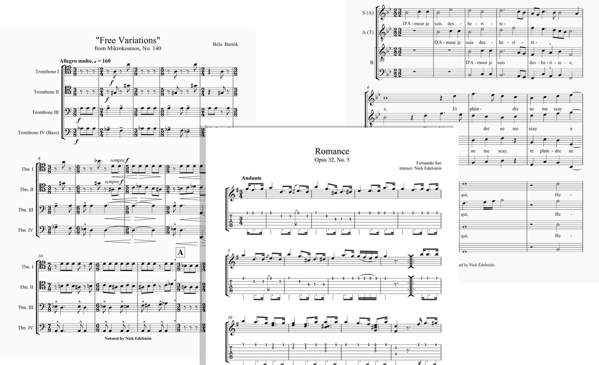 Sheet Music Charts & Notation