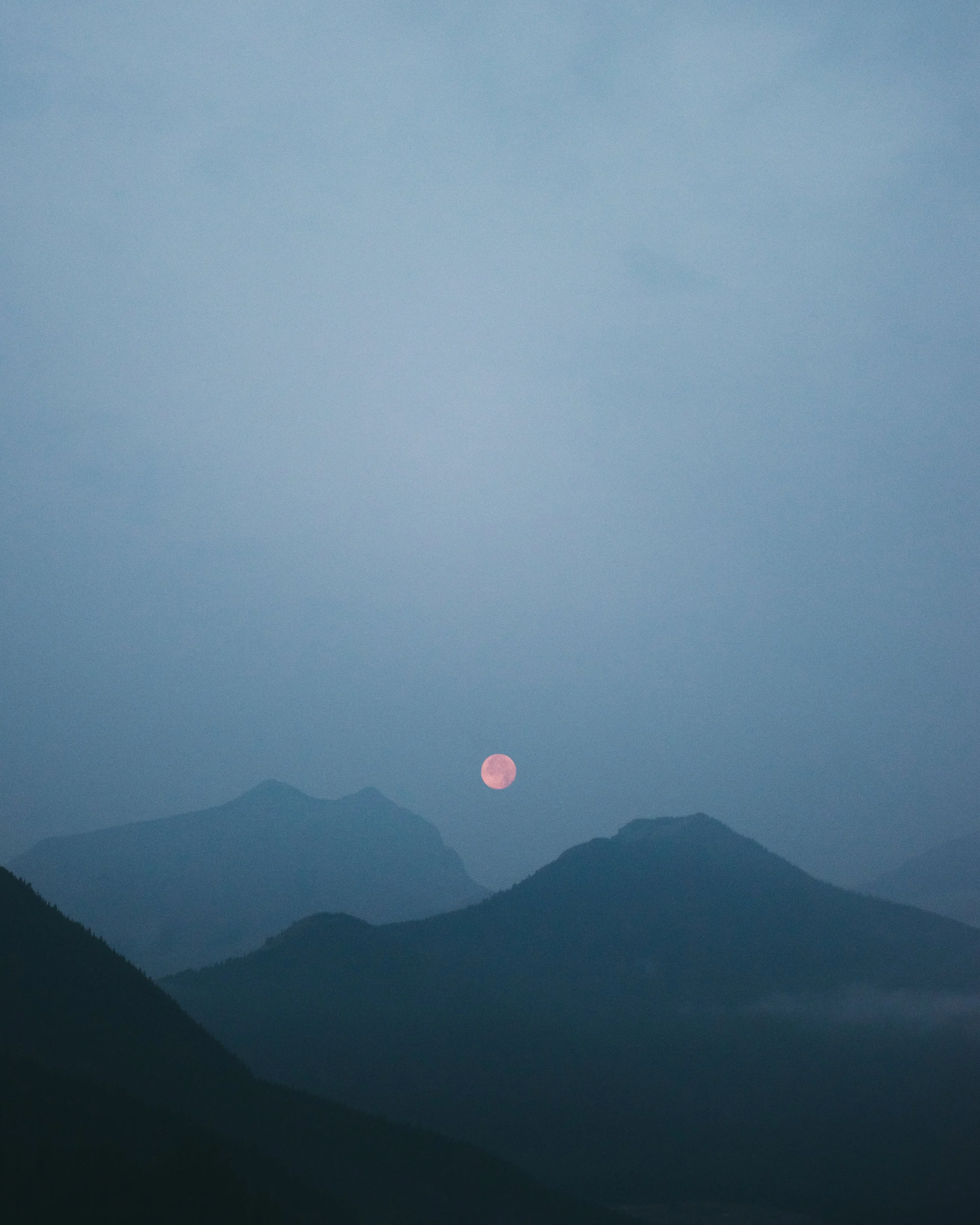 Moonrise over the Rockies