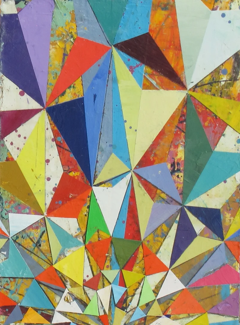 Detail of Jason Rohlf's "Persist", acrylic on linen