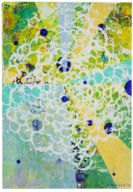 Jason Rohlf, “Soundings 9”, Mixed Media on Paper, 9 x 12"