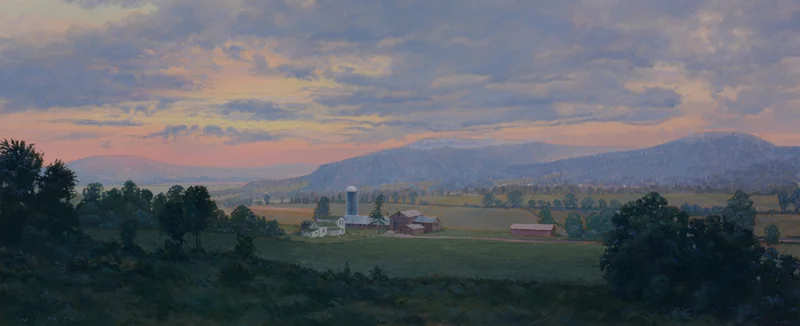 James Winn, UPSTATE SERIES: NO. 5, Acrylic on Paper, image 15 x 36" framed 25 1/2 x 46"