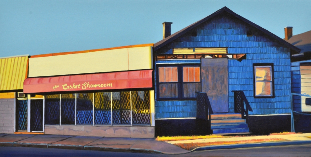 Trina May Smith, CONJOINED I, Acrylic and Oil on Panel, 7 x 14 inches