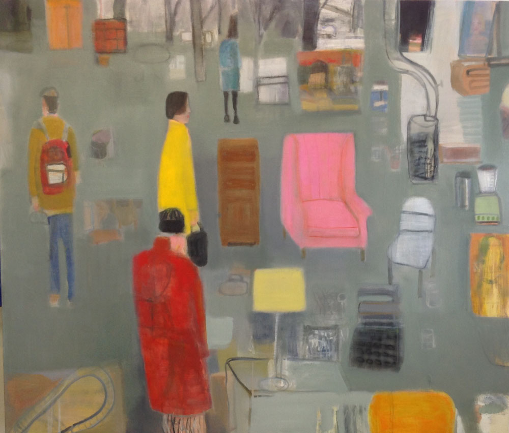 Mark Mulhenr, BROCANTE, Oil on Linen, 60 x 70"