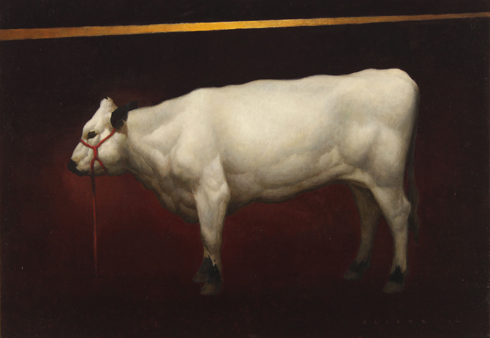 Craig Blietz, THE RED BRIDLE, oil on panel, 15 x 21.5 inches