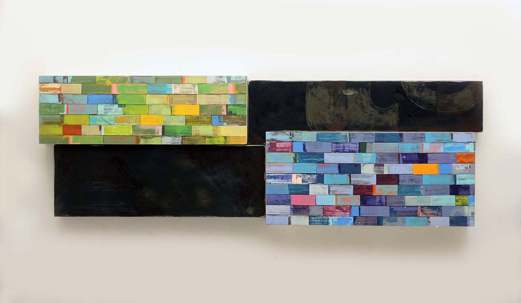 Richard Taylor, EXCAVATION - SKY, 21 x 60.5 x 4 inches, aluminum, pine, enamel, varnish