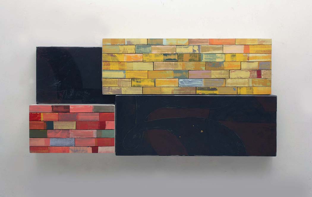 Richard Taylor, EXCAVATION - SAND, 20 x 42 x 4.5 inches, aluminum, pine, enamel, varnish