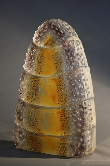 CATENA, Assembled Sand Cast Glass, 24 x 15 x 4"