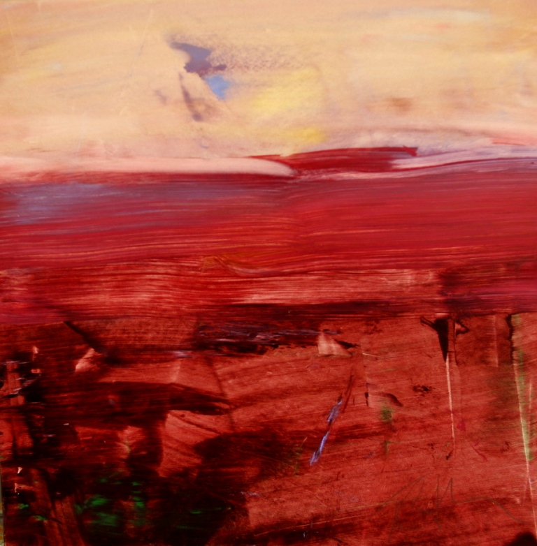 Terrence Coffman, "View from my Studio Rooftop #60," acrylic on panel