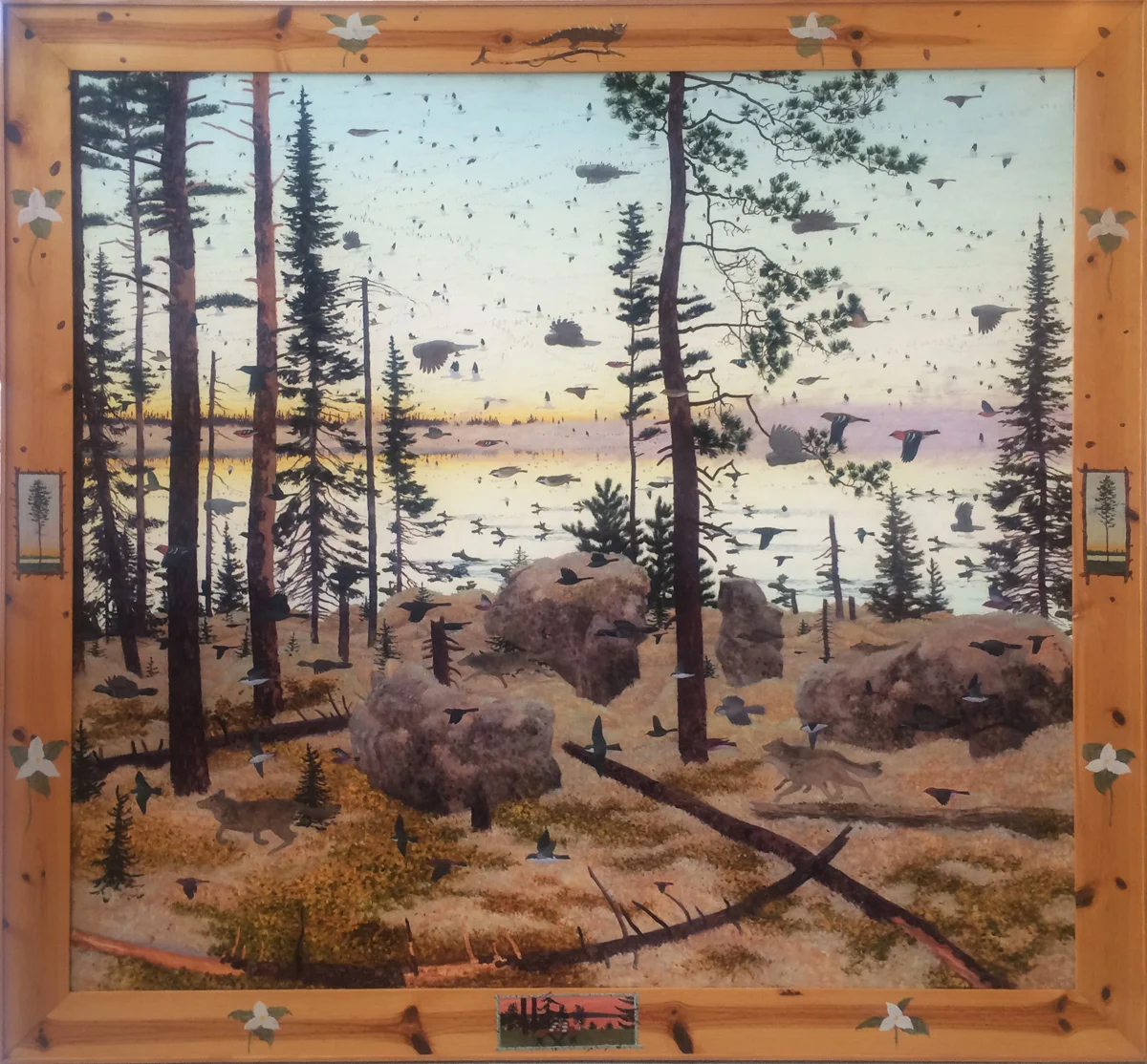 DABEWAGENDAN (NIN) (794), Oil on Linen, 57 x 61"