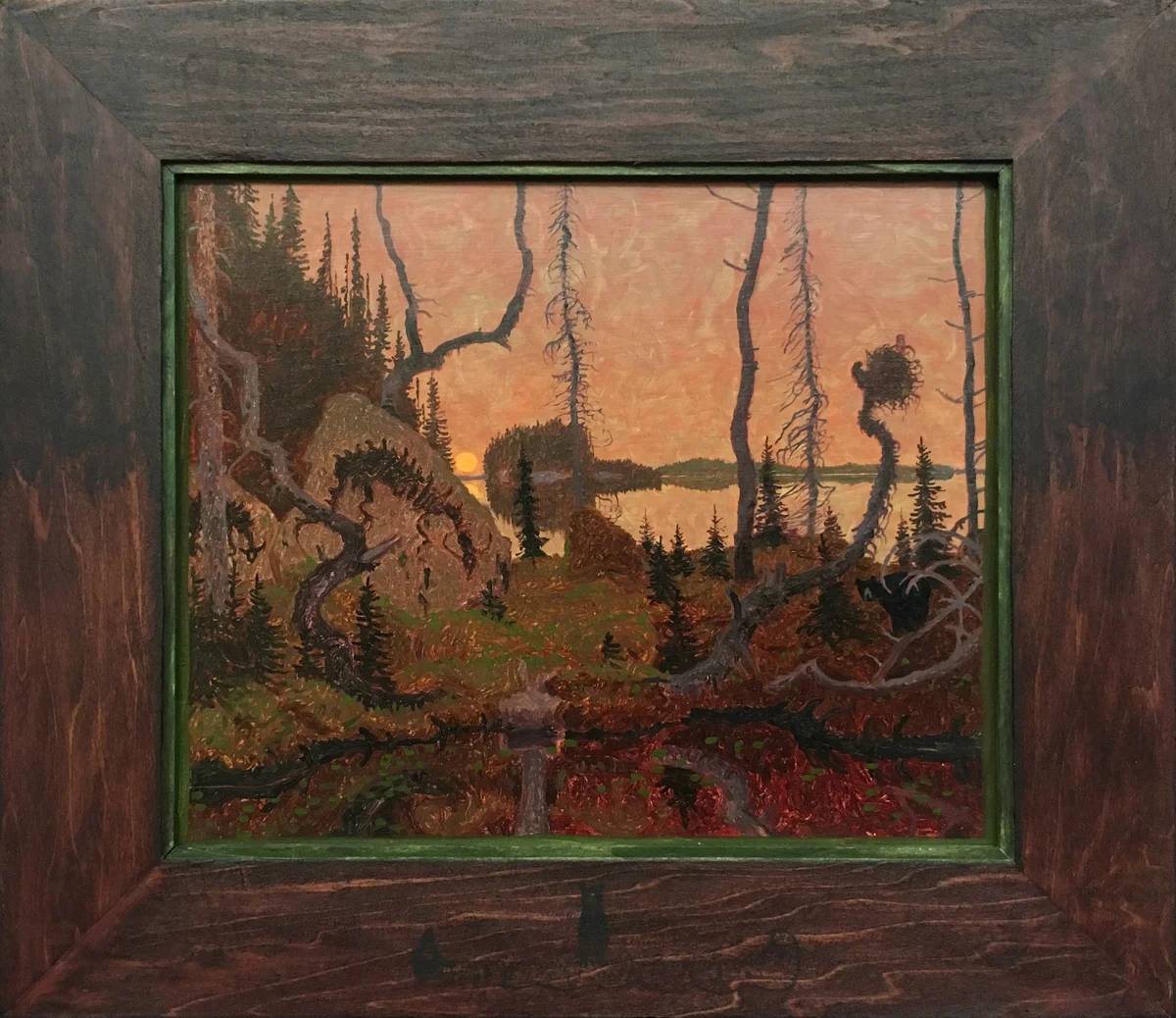 NEEBIN NAUKSHIK (476), Oil on Museum Board, 16 3/4 x 18 3/4”