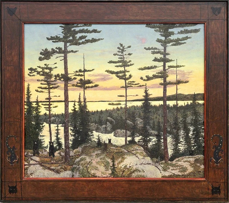 ZHINGWAAG #1123, Oil on Linen, 26 x 30" (Image), 33 x 37" (Framed)