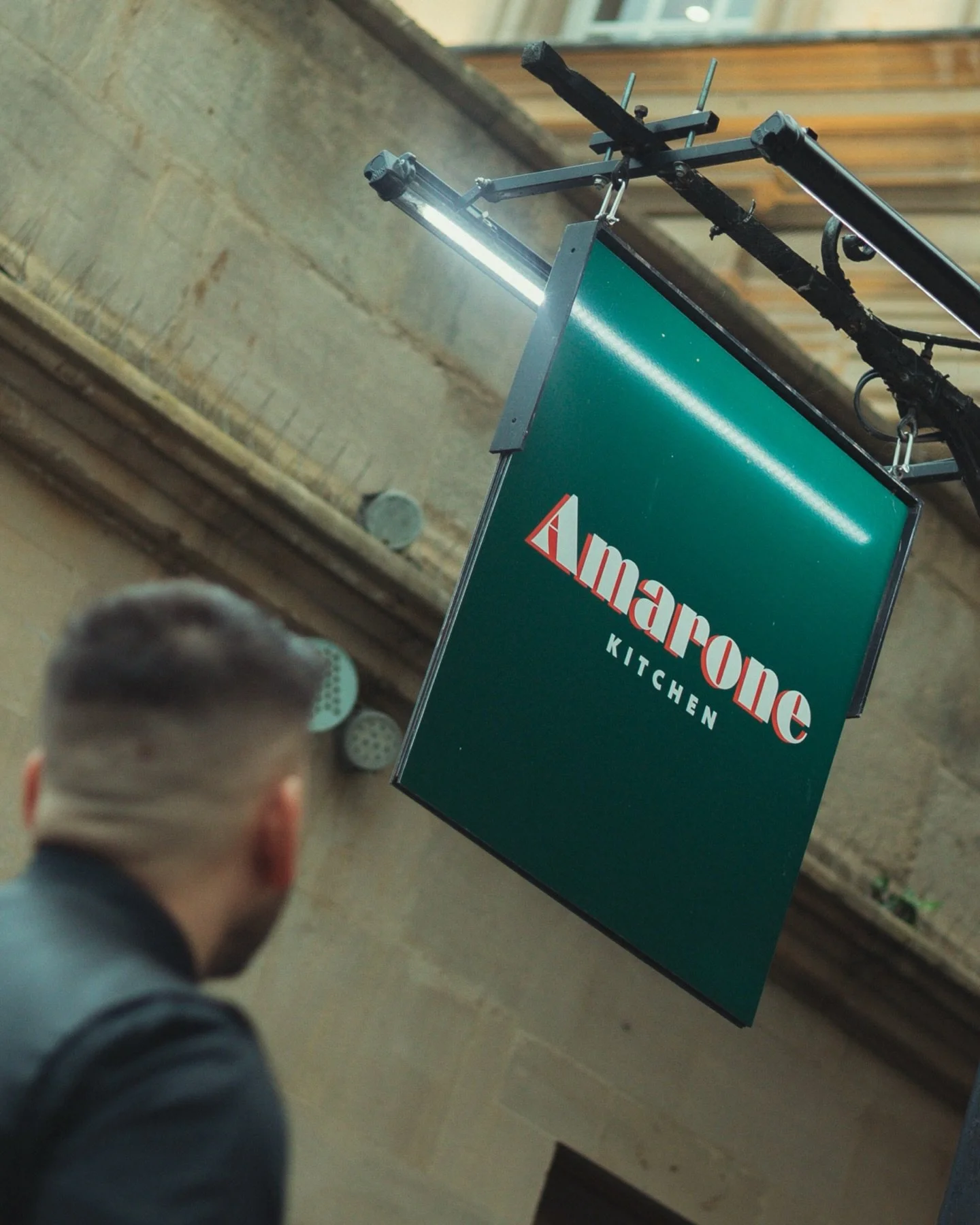 Rafa&rsquo;s back on his feet&hellip;

After losing the Ferrari Champagne giveaway, he realised Amarone was his true love &mdash; the only one who never leaves. 🥂

Come say hi and see him in action at Amarone Kitchen, Bath.

#Bath
#BathRestaurants
#