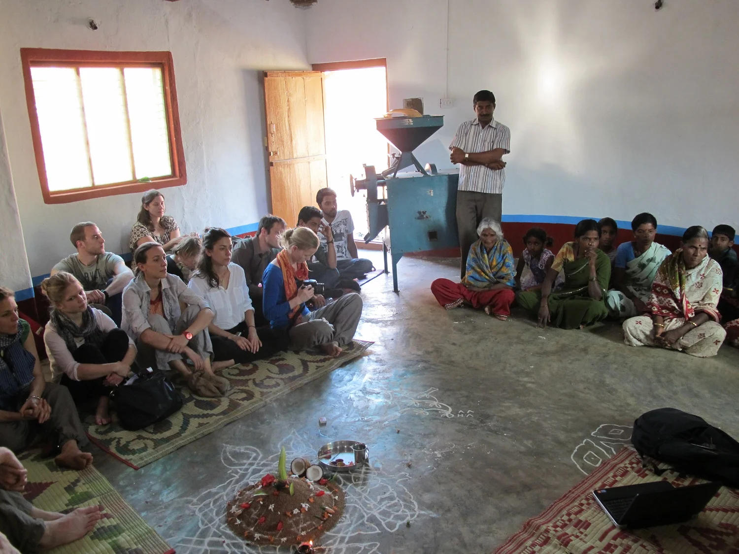 Participants meet with villagers, farmers, and small-scale processors in India (Image: WFSC)