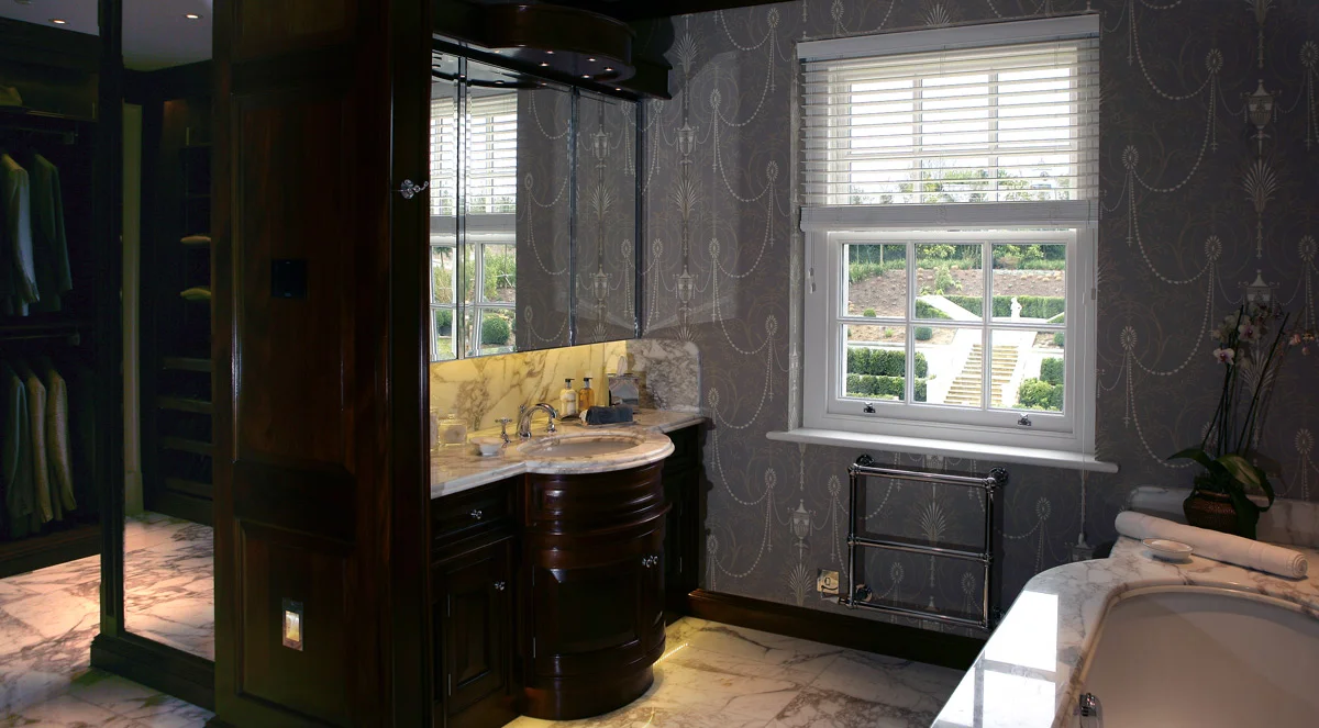 traditional wooden window shutters