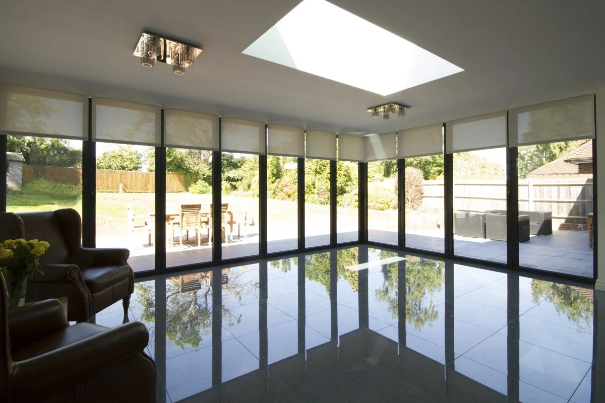 Blinds For Corner Windows Blinds for Glazed Corners Grants Blinds