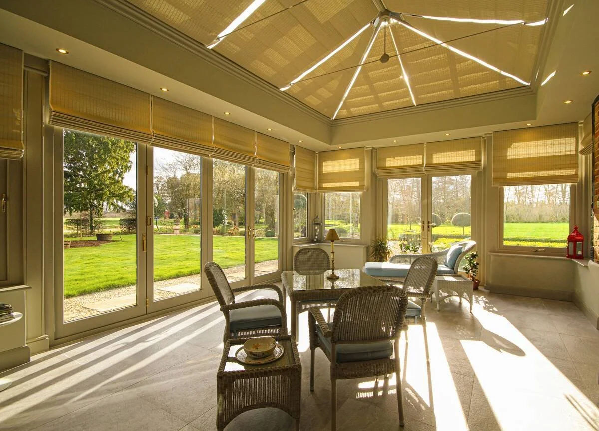 Traditional French Pinoleum Blinds For Conservatories & Orangeries