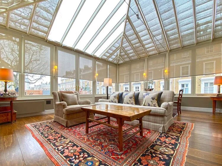 Traditional French Pinoleum Blinds For Conservatories & Orangeries