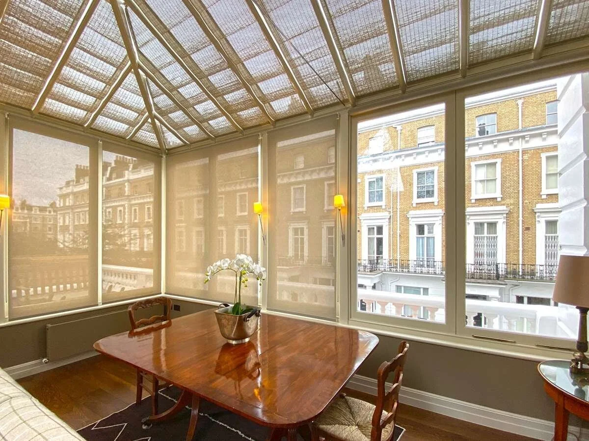 Traditional French Pinoleum Blinds For Conservatories & Orangeries