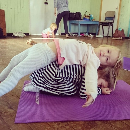 So much fun at our Little Yogies class yesterday, ending in beautiful partner relaxation 😍 All 7 of these little girls are younger than 4yrs old and are capable of anything and everything we do! #lovethem #tryitathome #littleyogies #relaxation