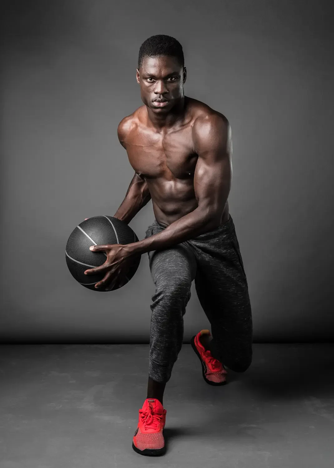 Portrait of a Gold Coast athlete photographed at STDIO ANDRO.