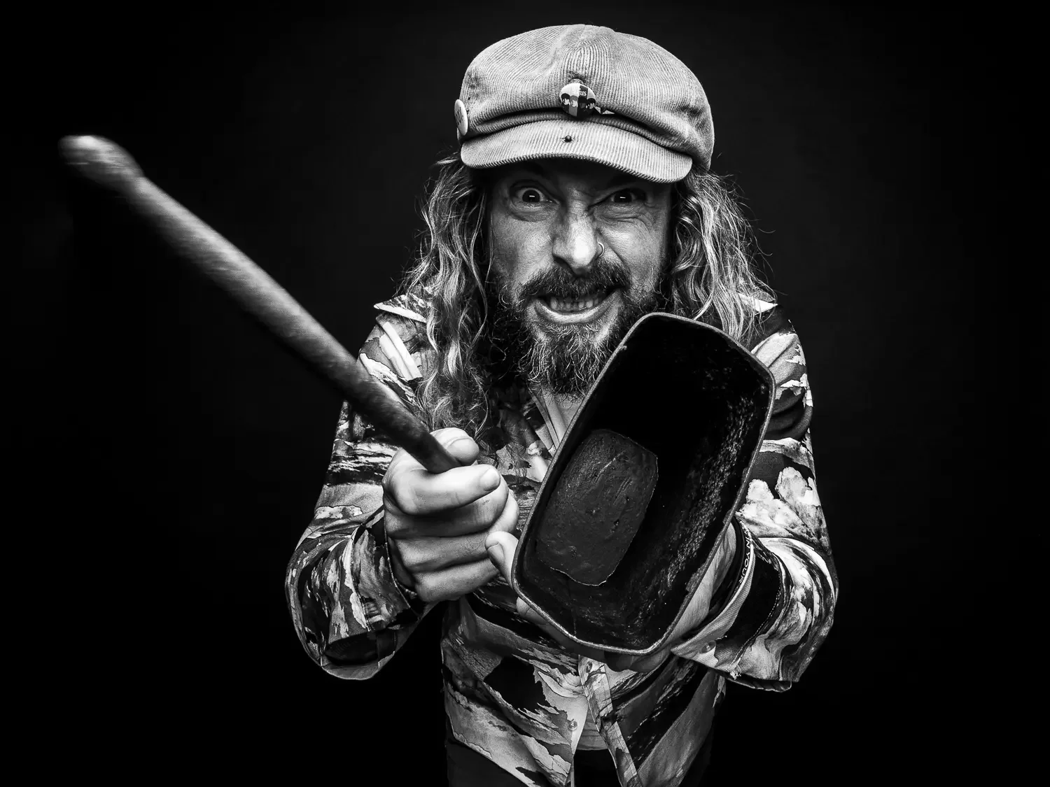 Portrait of a Gold Coast musician shot at Studio Andro on the Gold Coast