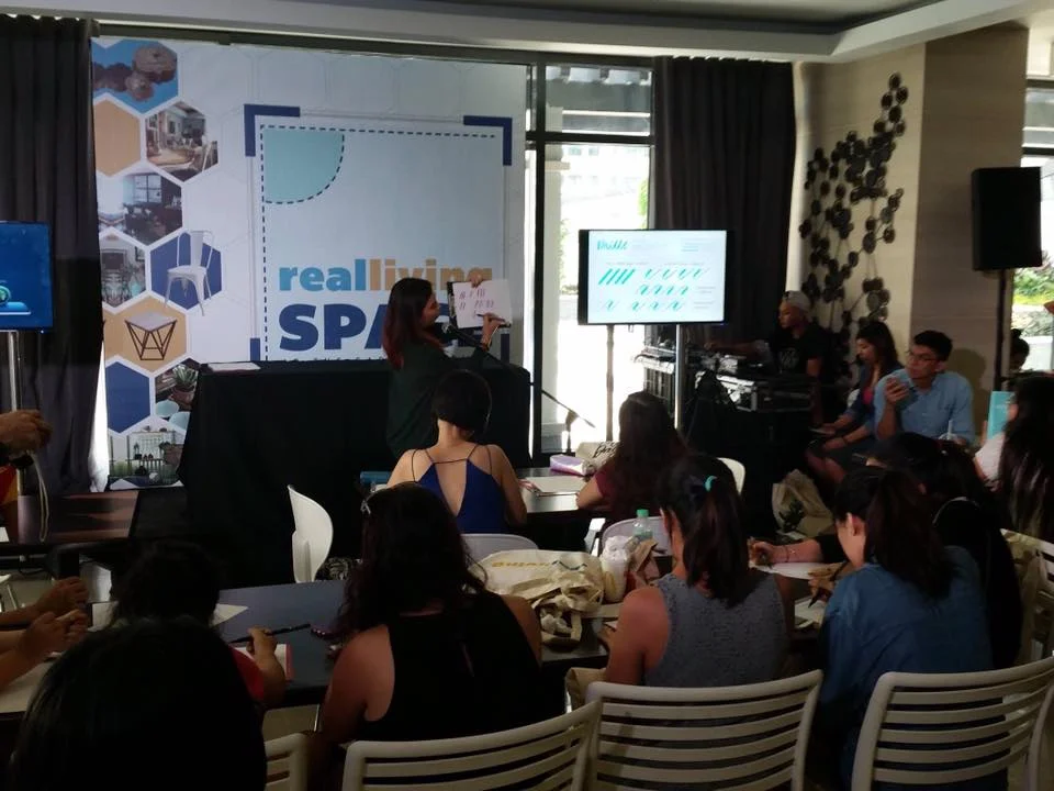 Calligraphy talk and class for Real Living SPACE Series.