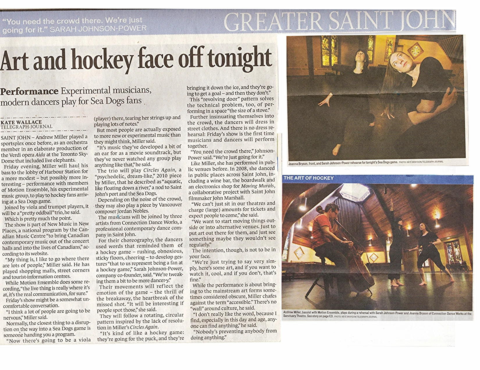 Telegraph Journal - Saint John Canada - March 2 2012