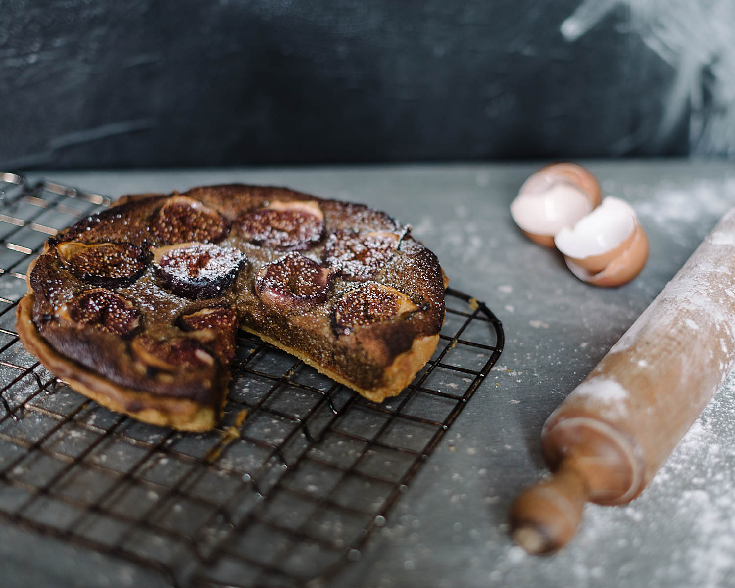 Delicious fig and almond tart recipe