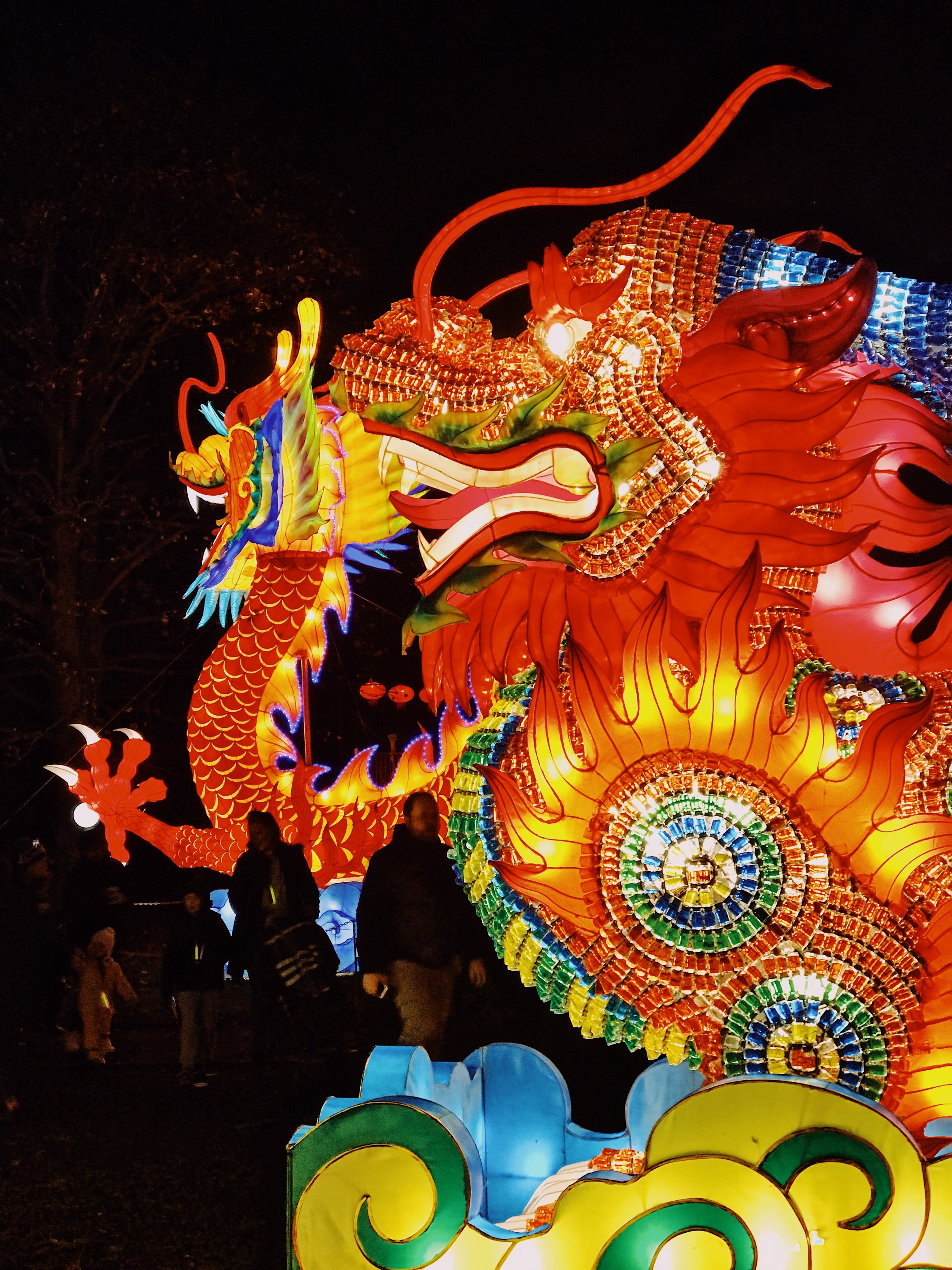 Dragon Chinese lantern display at Edinburgh Zoo