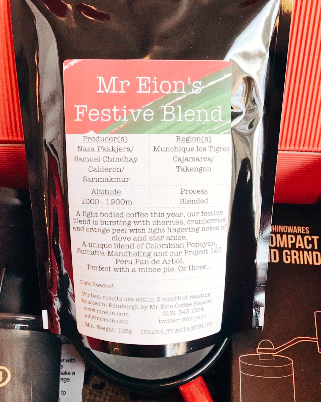Mr Eion's festive coffee blend