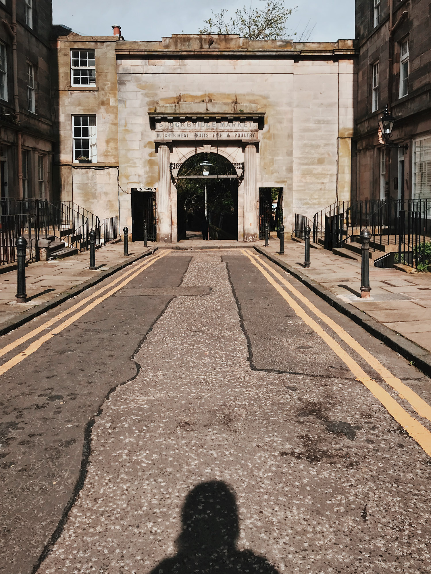 Stockbridge market arch in Edinburgh