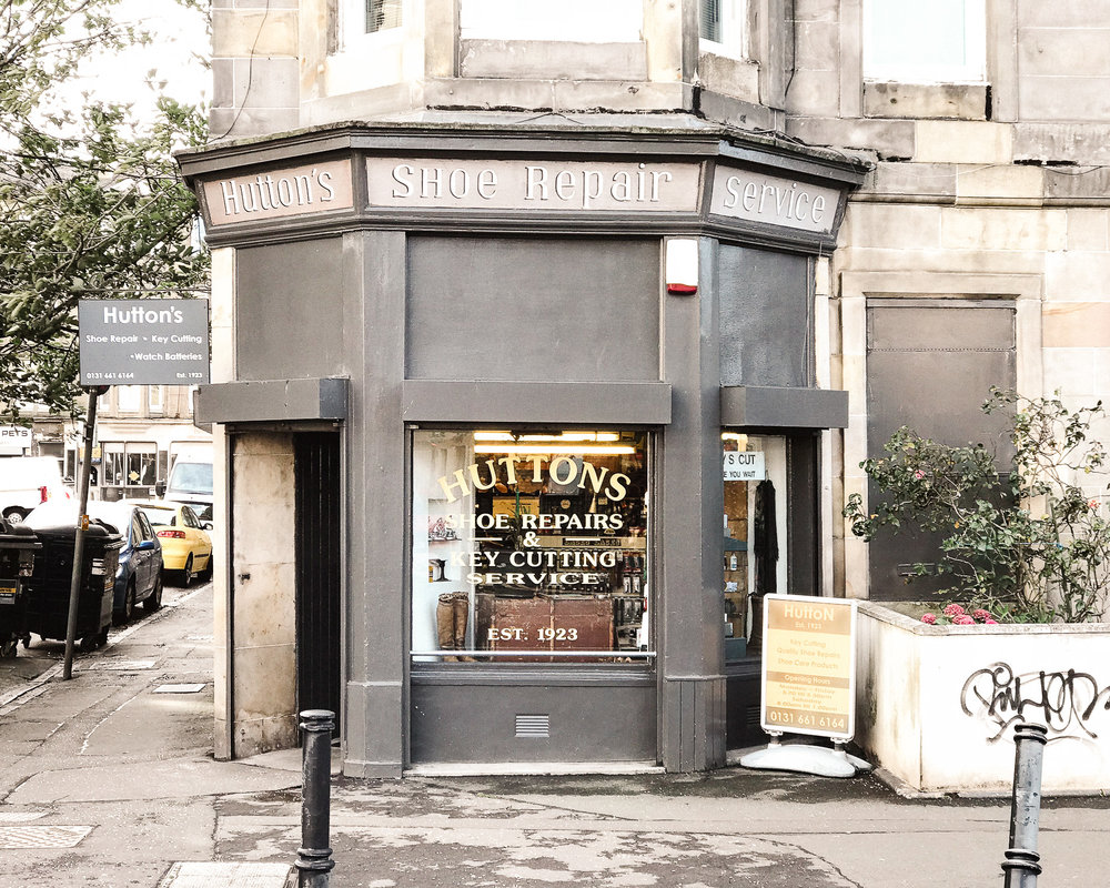 Huttons Shoe repair and locksmith, Easter Road Edinburgh